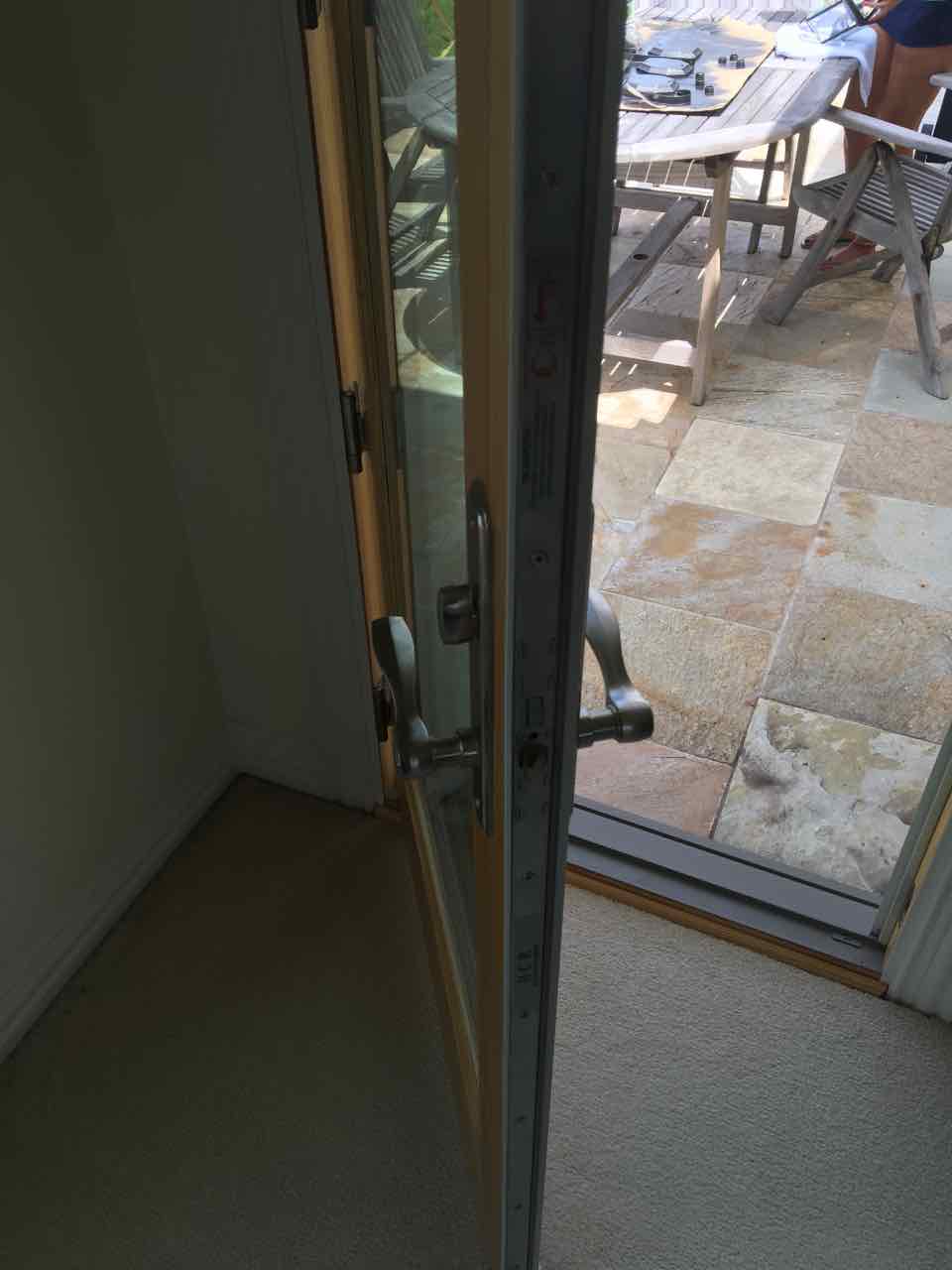 A-Series Style Swinging Door from Renewal by Andersen 3-Point Locking System